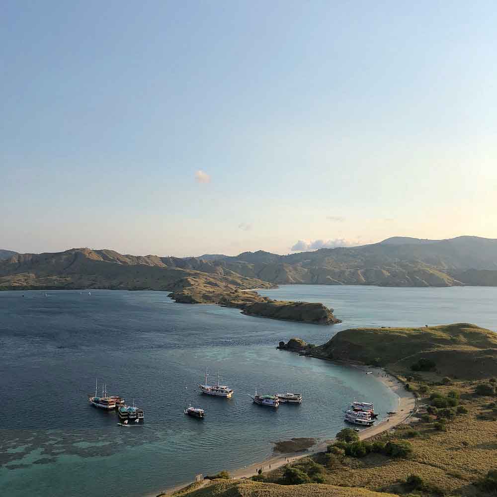 trekking at gili lawa island komodo national park